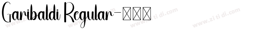 Garibaldi Regular字体转换